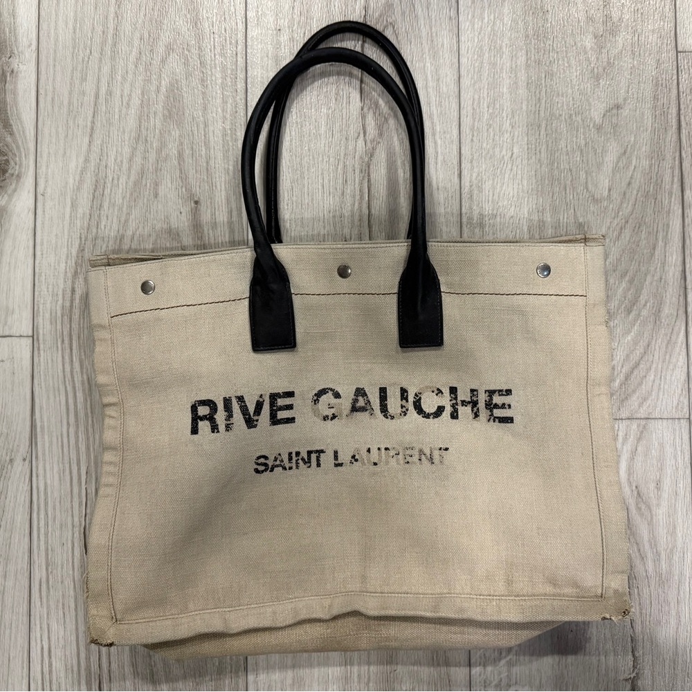 Saint Laurent Beige Rive Gauche Tote